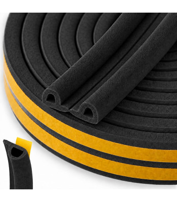 Isekleepuv akna- ja uksetihend, EPDM, must, tüüp P 9x5,5mm 100m