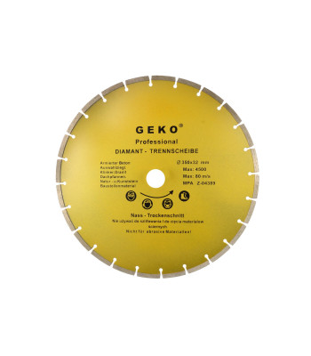 Segmendiga teemantlõikeketas GEKO 350x8x32mm