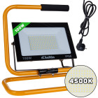 LED-prožektor ehitusstatiiviga ja juhtmega, neutraalne valge valgus 4500K, 100W