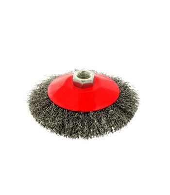 Külgmine pöörlev traathari, laineline terastraat, 125mm M14
