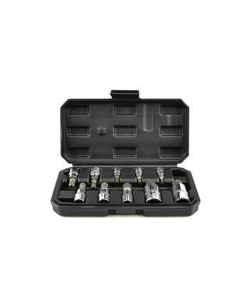 Spline-padrunite komplekt, 10 osa 1/4″ 3/8″ 1/2″ M4-M18