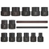 Kahjustatud poltide eemalduspadrunite komplekt – 15 osa, 6–19 mm