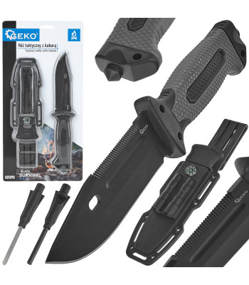 Taktikaline nuga ümbrisega 275/135mm BLACK SURVIVAL SERIES 6/24