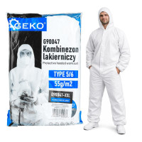 Värvimiskombinesoon kapuutsiga, 55 g/m2, tüüp 5/6, suurus XXL