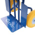 Sinine polüuretaanratastega transpordikäru, 200 kg, 200x350mm