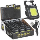 Mini-taskulamp magnetiga, LED COB, müügikarp (18/216) – 6W, 500mAh, 300lm, IPX4
