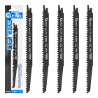Bi-metallist universaalsaelehed puidu lõikamiseks, 5 tk (20/80), 240 mm, 5 TPI