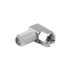 F-pistiku ja F-pesa 90° nurgadapter Cabelcon 90-FM-FF