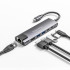 USB-C hubi adapter HDMI, 2 × USB 3.0, 2 × USB-C, RJ-45 – Kruger&Matz KM0391.2