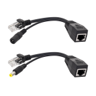 PoE-adapter LAN-võrgule, must E4653