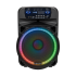 Aktiivne kõlar 2 juhtmevaba UHF-mikrofoni, SD, Bluetooth, FM, USB, LED, 60 Watt, KM 1718