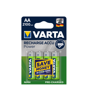 VARTA akupatareid – 4 tk/pakk, AA, 2100 mAh