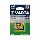Akupatareid VARTA, 4 tk pakendis, AAA, 800 mAh