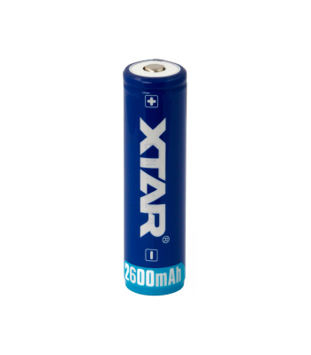 Liitiumioonaku XTAR kaitsega, 18650 3,7V 2600mAh