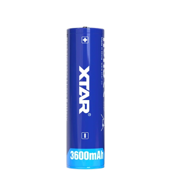 Liitiumioonaku XTAR PCM-kaitsega 3,7V 3600mAh 18650