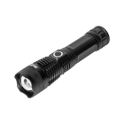 Akuga LED-taskulamp Rebel, 10 W, zoom, alumiinium, 1000 lm, IP65, USB-C, 165 x 40 x 35 mm