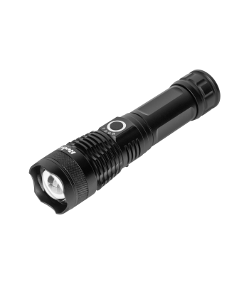 Akuga LED-taskulamp Rebel, 10 W, zoom, alumiinium, 1000 lm, IP65, USB-C, 165 x 40 x 35 mm