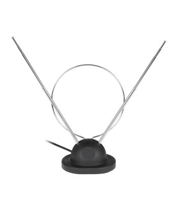 Sise-TV-antenn aluse ja koaksiaalkaabliga, TV-pistikuga 9,5, 80 cm