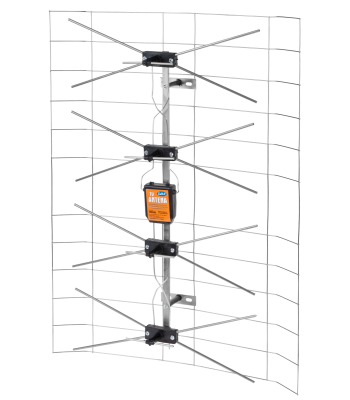 Komplektne võre-TV-antenn toiteadapteri ja võimendiga, 800x600 mm