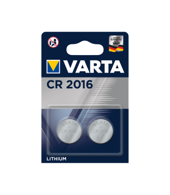 Patareid VARTA, 2 tk blisterpakendis, CR2016