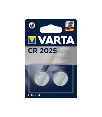 Patarei VARTA, 2 tk/blister, CR2025