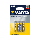VARTA SUPERLIFE patareid, 4 tk/blister, R03, AAA