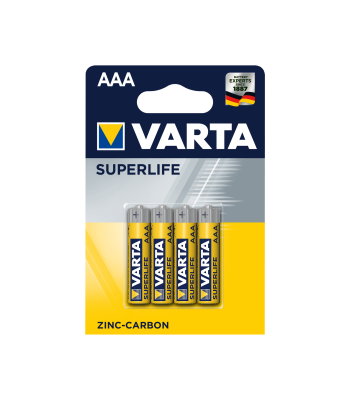 VARTA SUPERLIFE patareid, 4 tk/blister, R03, AAA
