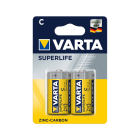 VARTA SUPERLIFE tsink-süsinikpatareid, 2 tk/bl, R14
