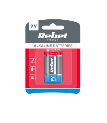 Leelispatareid REBEL 6LR61 9V
