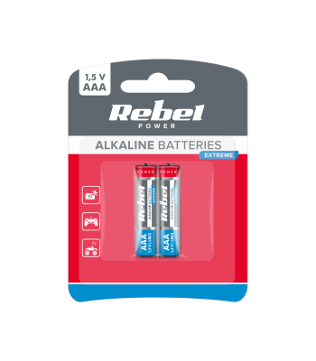 Leelispatareid Rebel Extreme, 2 tk/blister, LR03 (AAA)