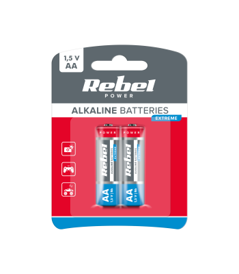 Leelispatareid Rebel Extreme, LR06 (AA), 2 tk/blister