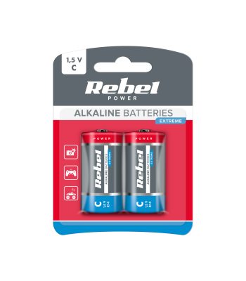 Leelispatareid Rebel Extreme, 2 tk blisterpakendis – LR14 (C)