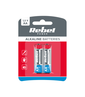 Leelispatareid, 2 tk blisterpakendis – Rebel LR6 (AA)