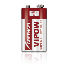 Tsink-süsinikpatarei VIPOW 6F22, 9V