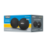 Kahekordne massaažipall Duoball Rebel Active, must, silikoon, 6,2 cm