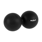 Kahekordne massaažipall Duoball Rebel Active, must, silikoon, 6,2 cm