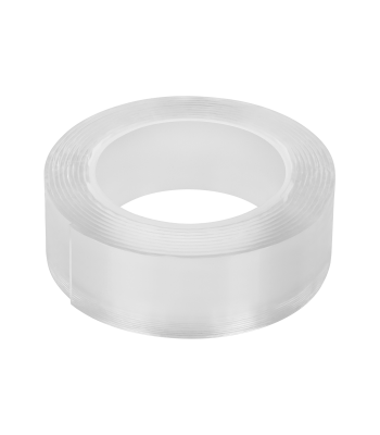 REBEL kahepoolne läbipaistev montaažiteip 1 mm x 25 mm x 2 m