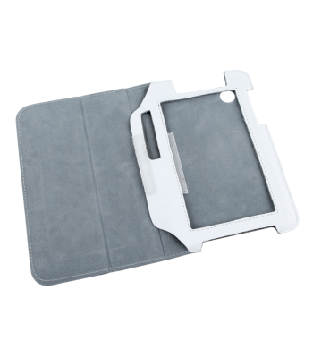 Valge ehtsast nahast ümbris Samsung Galaxy Tab jaoks (P3100)