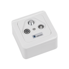 Cabletech RTV-SAT lõpp-pesa, TV IEC, FM IEC, SAT F 169-29.5mm (TC-T, TC-Z)