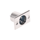 Isane mikrofonipesa, kroomitud, paigaldatav, XLR (Canon) 3-pin