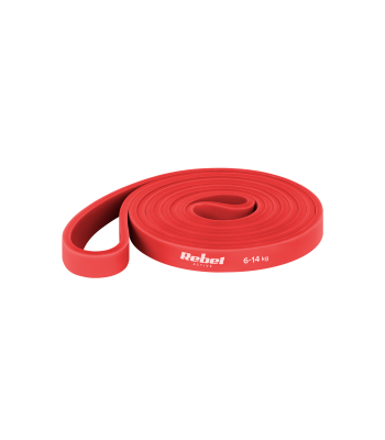 Lateksist treeningkumm REBEL ACTIVE Power Band PL-2, punane, 6–14 kg