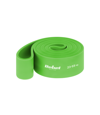 Lateksist treeningkumm Rebel Active Power Band, roheline, 23–55 kg, PL-5