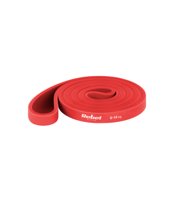 REBEL ACTIVE treeningkumm, punane, TPE, Power Band, 6–14 kg, PT-2