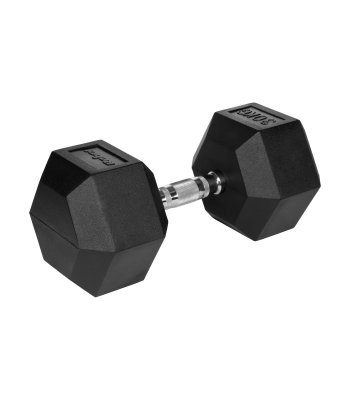 Kummiga kaetud malmist HEX-hantel Rebel Active 30 kg
