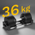 Reguleeritav automaatne malmist hantel Rebel Active, 36 kg, 1 kg sammuga