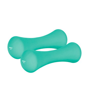 Malmist neopreenkattega hantlid, REBEL ACTIVE, 2 x 3 kg