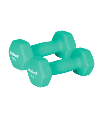 Neopreenkattega HEX-malmsangid REBEL ACTIVE, 2 × 3 kg