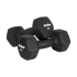 Malmist neopreenkattega HEX-hantlid REBEL ACTIVE 2 x 7 kg