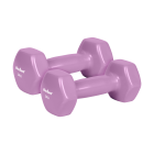 Malmist vinüülkattega HEX-hantlid, REBEL ACTIVE 2 x 2 kg