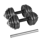 Reguleeritavad malmhantlid kohvris koos kangiga, Rebel Active 30 kg